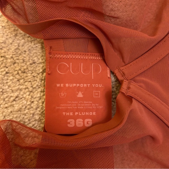 CUUP Mesh Plunge in Clay - size 36G NWT - Picture 3 of 5